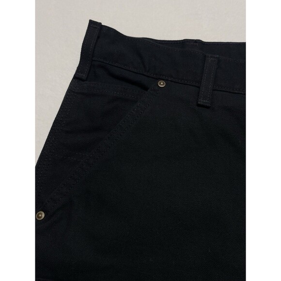 Carhartt Loose Fit Washed Duck Double-Front Black Utility Work Pant Men's 40x32 - Picture 14 of 16